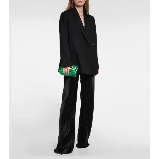 Victoria Beckham Chain Mini Metallic Leather Clutch 4 Victoria Beckham Chain Mini Metallic Leather Clutch - Image 4