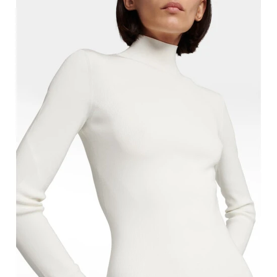 Victoria Beckham Knitted Turtleneck Maxi Dress 3 Victoria Beckham Knitted Turtleneck Maxi Dress - Image 3