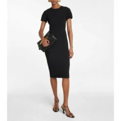 Victoria Beckham Crêpe Midi Dress