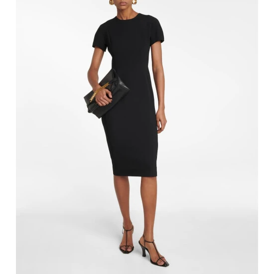 Victoria Beckham Crêpe Midi Dress 1 Victoria Beckham Crêpe Midi Dress