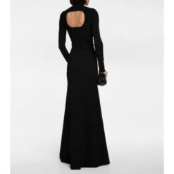 Alternative view of Victoria Beckham Turtleneck Knitted Gown