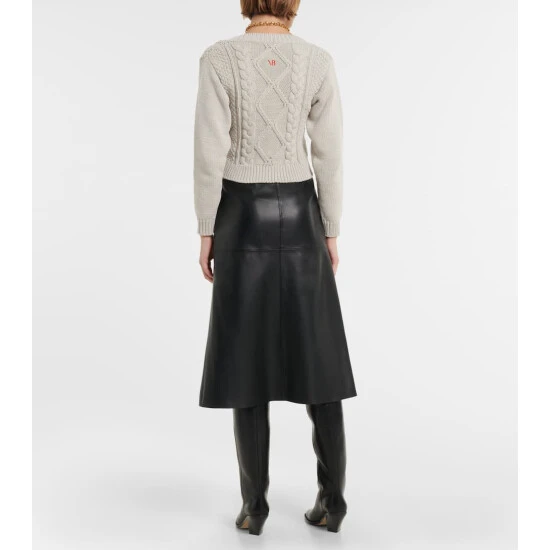 Victoria Beckham Cable-knit Cotton-blend Sweater 2 Victoria Beckham Cable-knit Cotton-blend Sweater - Image 2