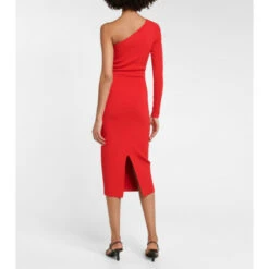 Alternative view of Victoria Beckham VB One-shoulder Knit Midi Dress
