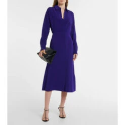 Victoria Beckham Wrap Cady Midi Dress