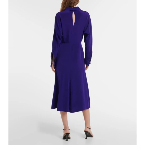 Victoria Beckham Wrap Cady Midi Dress 2 Victoria Beckham Wrap Cady Midi Dress - Image 2