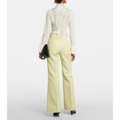Alternative view of Victoria Beckham High-rise Wide-leg Pants