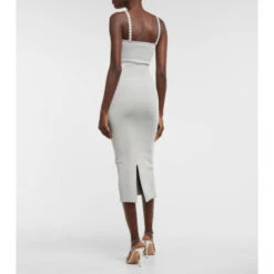 Alternative view of Victoria Beckham Scalloped Midi Dress