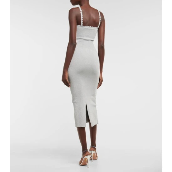 Victoria Beckham Scalloped Midi Dress 2 Victoria Beckham Scalloped Midi Dress - Image 2
