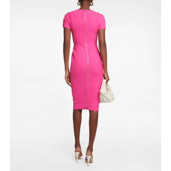 Victoria Beckham Wool-blend Crêpe Midi Dress 2 Victoria Beckham Wool-blend Crêpe Midi Dress - Image 2