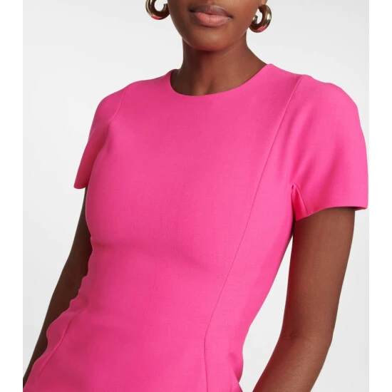 Victoria Beckham Wool-blend Crêpe Midi Dress 3 Victoria Beckham Wool-blend Crêpe Midi Dress - Image 3