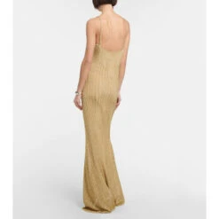 Alternative view of Victoria Beckham Metallic Knit Gown