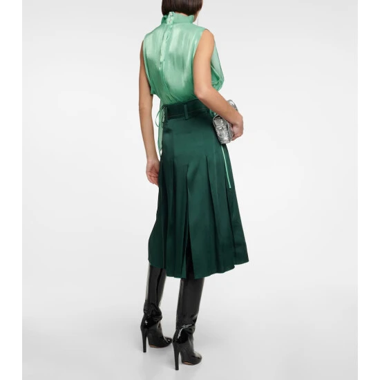 Victoria Beckham High-rise Belted Midi Skirt 2 Victoria Beckham High-rise Belted Midi Skirt - Image 2