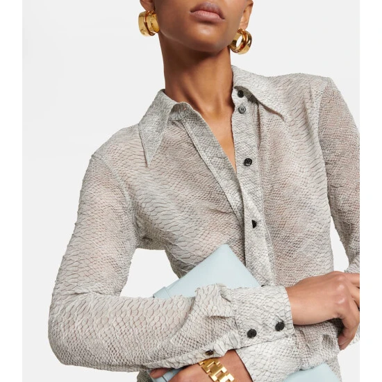 Victoria Beckham Sheer Shirt 4 Victoria Beckham Sheer Shirt - Image 4