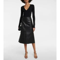 Victoria Beckham Long-sleeve V-neck Bodysuit