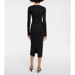 Alternative view of Victoria Beckham Long-sleeve Midi Dress