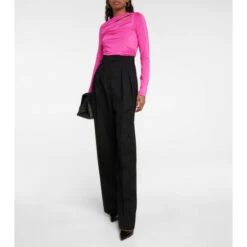 Victoria Beckham Jersey Wrap Top