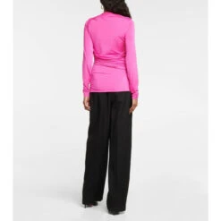Alternative view of Victoria Beckham Jersey Wrap Top