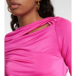 Victoria Beckham Jersey Wrap Top -Victoria Beckham shop unnamed file 235