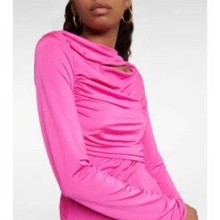 Victoria Beckham Jersey Wrap Top -Victoria Beckham shop unnamed file 236