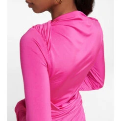 Victoria Beckham Jersey Wrap Top -Victoria Beckham shop unnamed file 237