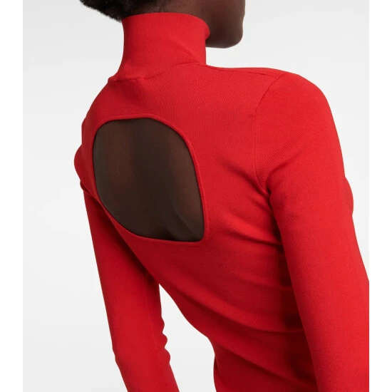 Victoria Beckham High-neck Knit Maxi Dress 4 Victoria Beckham High-neck Knit Maxi Dress - Image 4