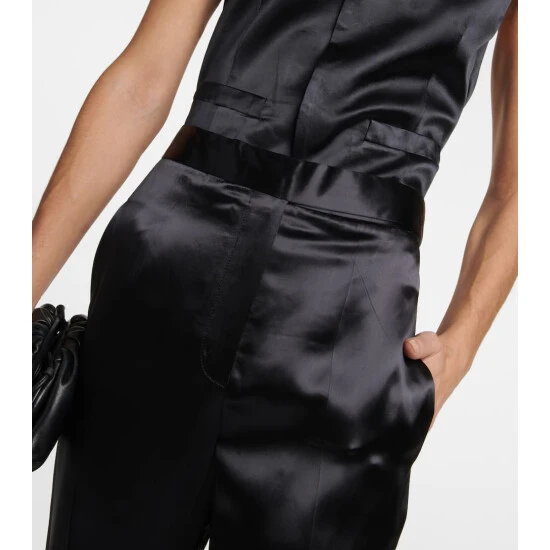 Victoria Beckham High-rise Straight-leg Satin Pants 3 Victoria Beckham High-rise Straight-leg Satin Pants - Image 3