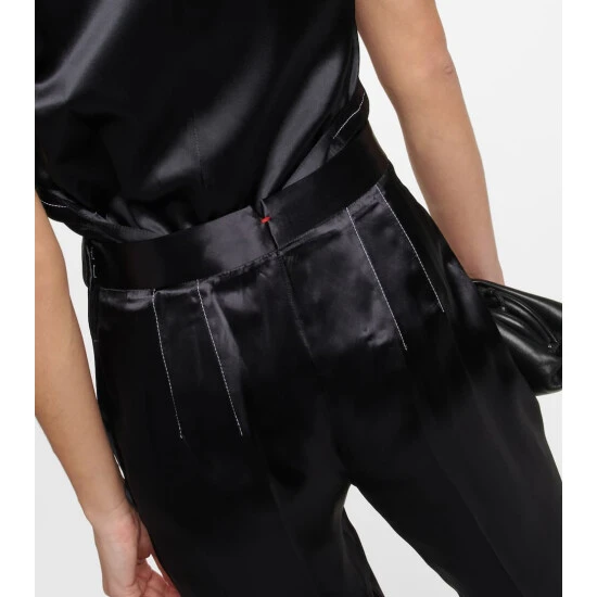 Victoria Beckham High-rise Straight-leg Satin Pants 4 Victoria Beckham High-rise Straight-leg Satin Pants - Image 4