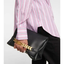 Victoria Beckham Oversized Striped Cotton Poplin Shirt -Victoria Beckham shop unnamed file 33