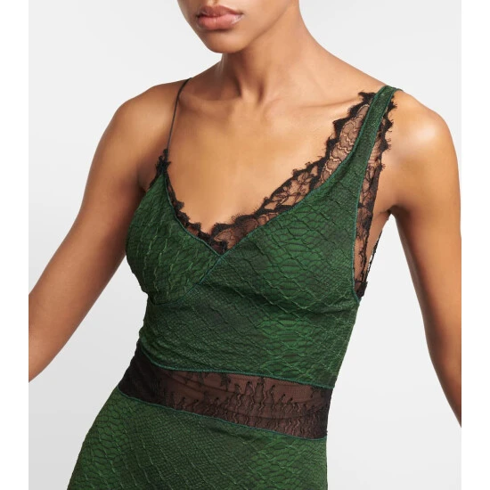Victoria Beckham Snake-print Plissé Maxi Dress 3 Victoria Beckham Snake-print Plissé Maxi Dress - Image 3