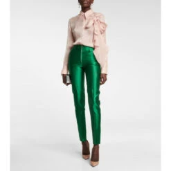 Victoria Beckham High-rise Slim Satin Pants