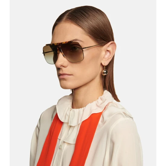 Victoria Beckham Aviator Sunglasses - Image 5