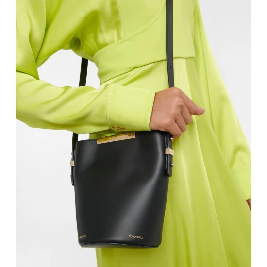 Victoria Beckham Bucket Mini Leather Crossbody Bag 1 Victoria Beckham Bucket Mini Leather Crossbody Bag