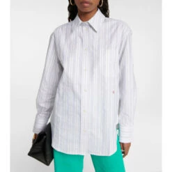Victoria Beckham Cotton Poplin Oversized Striped Shirt 9 Victoria Beckham Cotton Poplin Oversized Striped Shirt -Victoria Beckham shop unnamed file 41
