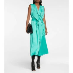 Victoria Beckham Trench Crêpe Midi Dress