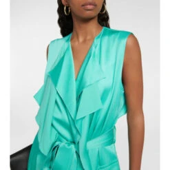 Victoria Beckham Trench Crêpe Midi Dress -Victoria Beckham shop unnamed file 44