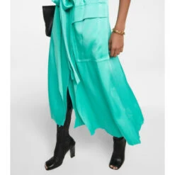 Victoria Beckham Trench Crêpe Midi Dress -Victoria Beckham shop unnamed file 45