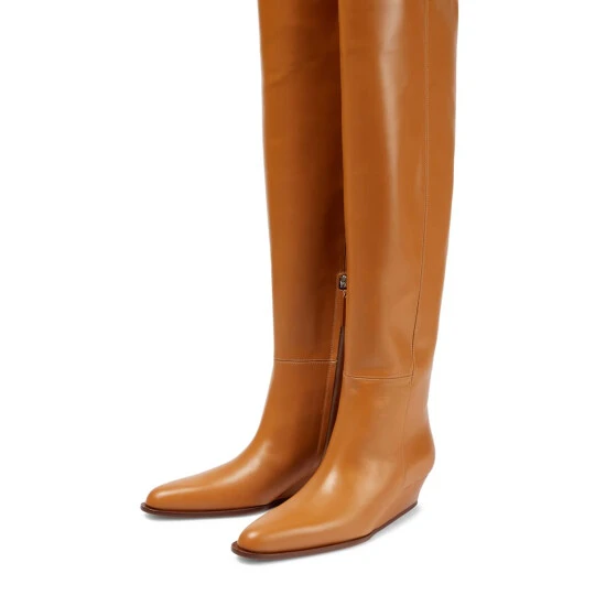 Victoria Beckham Fiona Knee-high Leather Boots 4 Victoria Beckham Fiona Knee-high Leather Boots - Image 4