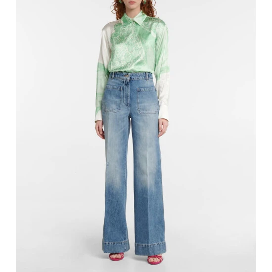 Victoria Beckham High-rise Flared Jeans 1 Victoria Beckham High-rise Flared Jeans