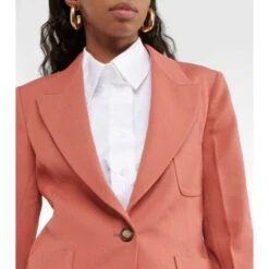 Victoria Beckham Single-breasted Virgin Wool Blazer 6 Victoria Beckham Single-breasted Virgin Wool Blazer -Victoria Beckham shop unnamed file 511