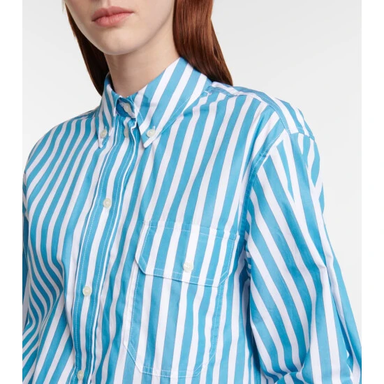 Victoria Beckham Striped Cotton Shirt 3 Victoria Beckham Striped Cotton Shirt - Image 3