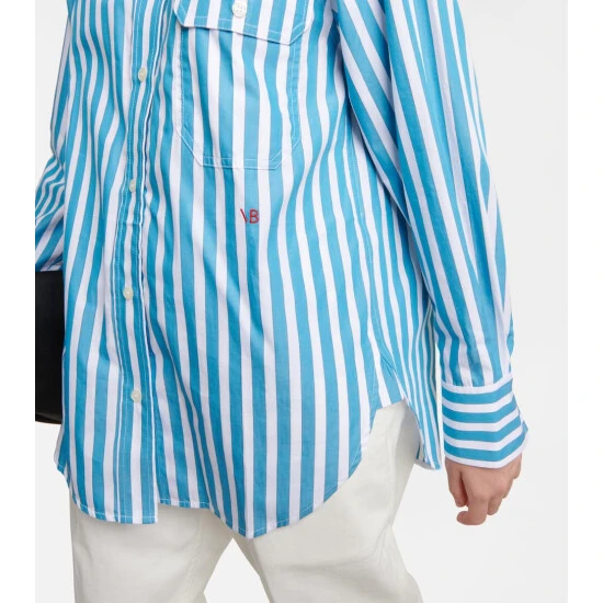Victoria Beckham Striped Cotton Shirt 4 Victoria Beckham Striped Cotton Shirt - Image 4