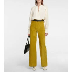 Victoria Beckham Pleated Silk Blouse