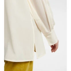 Victoria Beckham Pleated Silk Blouse 8 Victoria Beckham Pleated Silk Blouse -Victoria Beckham shop unnamed file 606