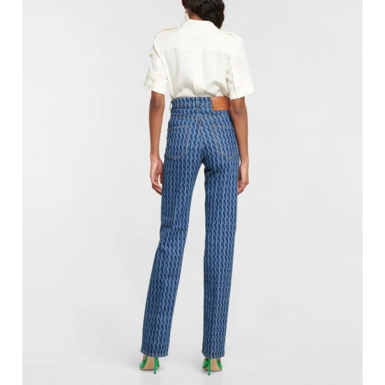 Victoria Beckham Julia Monogram Mid-rise Jeans 2 Victoria Beckham Julia Monogram Mid-rise Jeans - Image 2