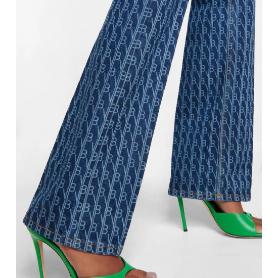 Victoria Beckham Julia Monogram Mid-rise Jeans 5 Victoria Beckham Julia Monogram Mid-rise Jeans - Image 5