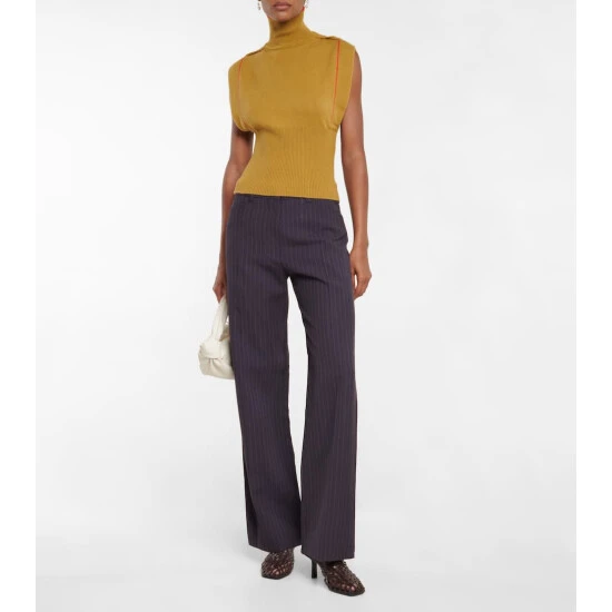 Victoria Beckham Cashmere-blend Turtleneck Sweater Vest 1 Victoria Beckham Cashmere-blend Turtleneck Sweater Vest