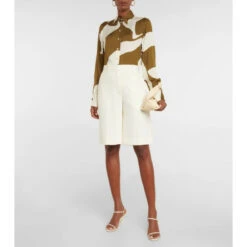 Victoria Beckham Printed Crêpe Shirt
