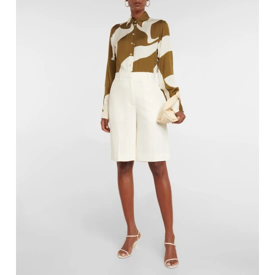Victoria Beckham Printed Crêpe Shirt 1 Victoria Beckham Printed Crêpe Shirt