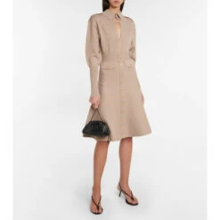 Victoria Beckham Wool-blend Midi Skirt