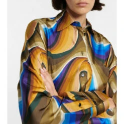 Victoria Beckham Printed Silk Shirt 5 Victoria Beckham Printed Silk Shirt -Victoria Beckham shop unnamed file 657